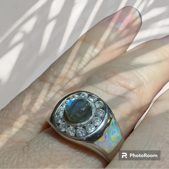 NWT Opal, Labradorite and CZ Ring- Kalifano Stores - Picture 10 of 10